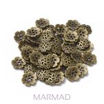 Czapeczka bali na korale - 13mm - red copper