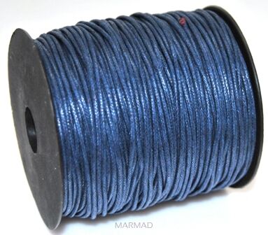 Sznurek jubilerski woskowany - o średnicy 1,5mm - granatowy