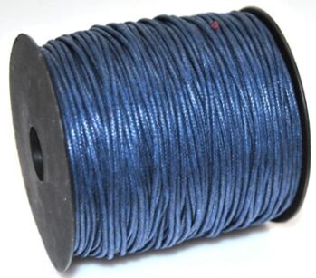 Sznurek jubilerski woskowany - o średnicy 1,5mm - granatowy