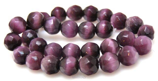 Uleksyt fasetowany - kula 12mm - fioletowy