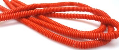 Akryl z żywicą - talarki pomarańczowe 7,5x2mm