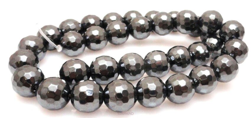 Hematyt fasetowany - kula 12mm (faset 128)