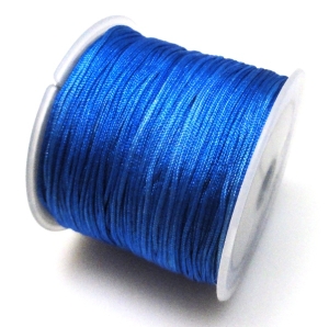 Sznurek bawełniany satynowy 0,8mm - niebieski