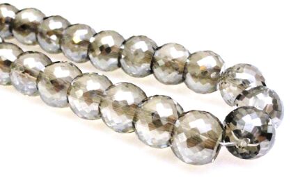 Kryształki fasetowane - oponki 8x6mm - silver