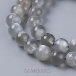 Kamień księżycowy grey - kula 4mm - 2