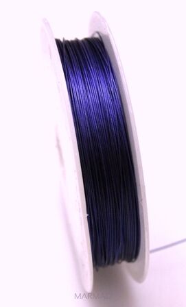 Linka jubilerska fioletowo granatowy - średnica 0,38 mm