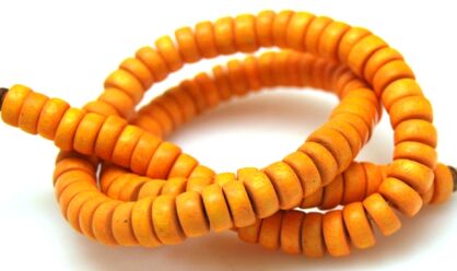 Kokos - talarki 8x3mm - żółty