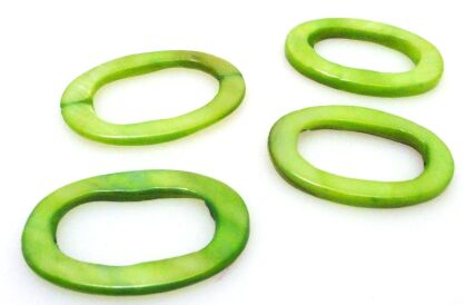 Masa perłowa - owal okienko 30x20mm Wyprzedaż