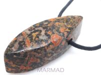 Jaspis leopard - na wisior - markiza 46x16x17mm