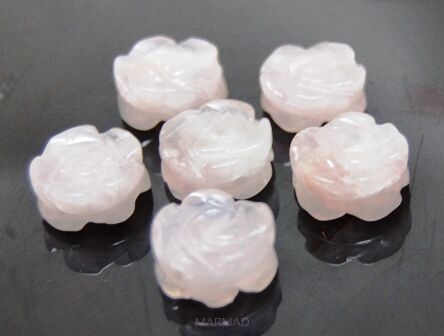 Kwarc różowy - różyczka 14mm