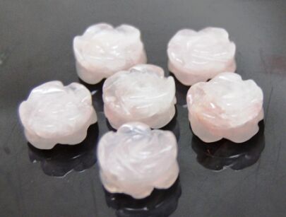 Kwarc różowy - różyczka 14mm