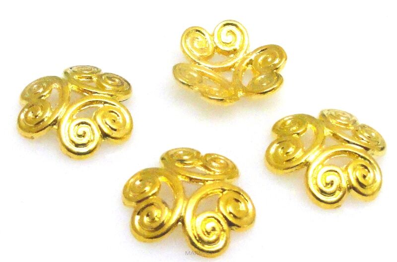 Czapeczki bali na korale plecionka 13mm