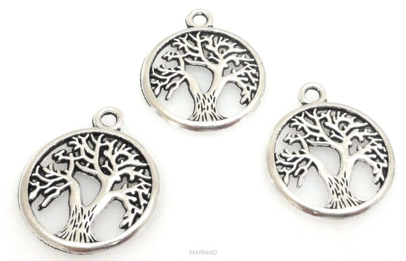 Zawieszka - drzewko szczęścia 18x16mm