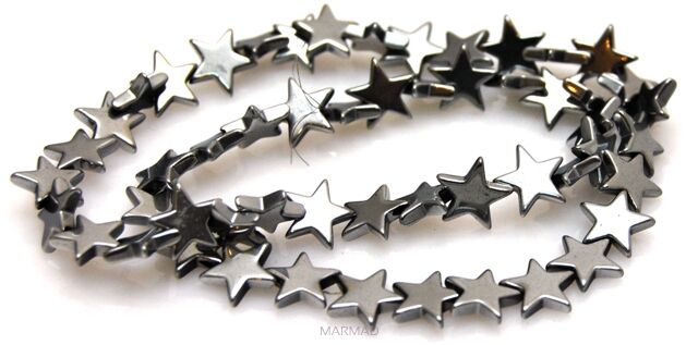 Hematyt srebrny - gwiazdki 10x10mm