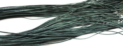 Rzemień skórzany ciemno zielony - grubość 1x1,5mm