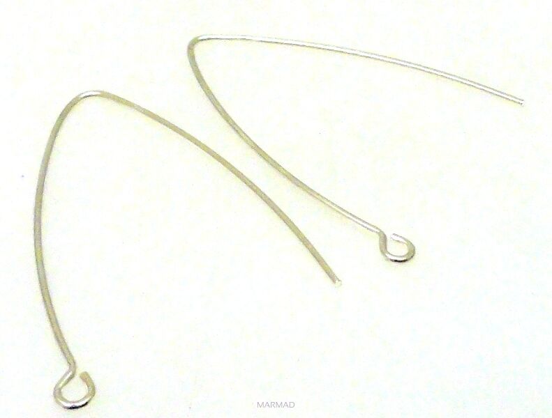 Bigle rybka otwarte - srebro 925 - 1 para