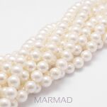 Perła biała muszlowa -8mm - 3
