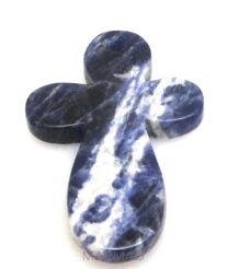 Sodalit - na zawieszkę - krzyż 39x27mm