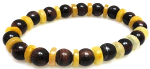 Bransoleta - bawole oko i kalcyt - 18cm