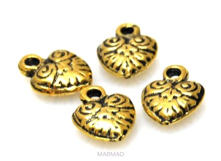 Zawieszka - serduszko 14x12mm