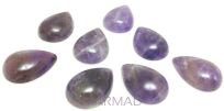 Kaboszon ametyst - kropla 18x13mm