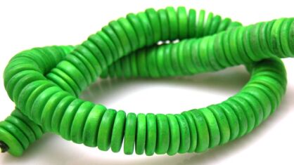 Kokos - talarki 15x3mm - seledynowy