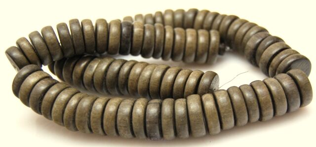 Drewno egzotyczne zielone - talarki 15x5mm