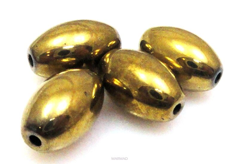 Hematyt złoty - oliwka 16x10mm