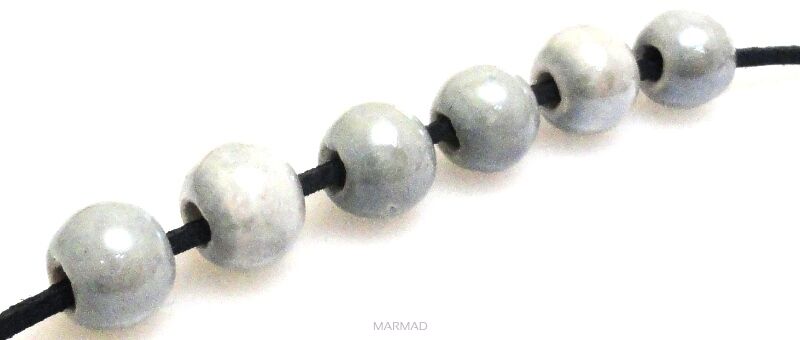 Ceramika - kula 8mm - szara