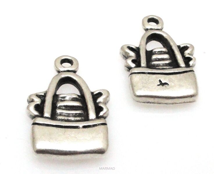 Element ozdobny 20x15mm, zawieszka - srebrzony próba 999