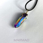 Zawieszka - kwarc tytanowy tęczowy 35-58mm - 9