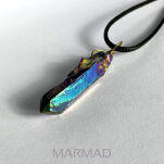 Zawieszka - kwarc tytanowy tęczowy 35-58mm - 14