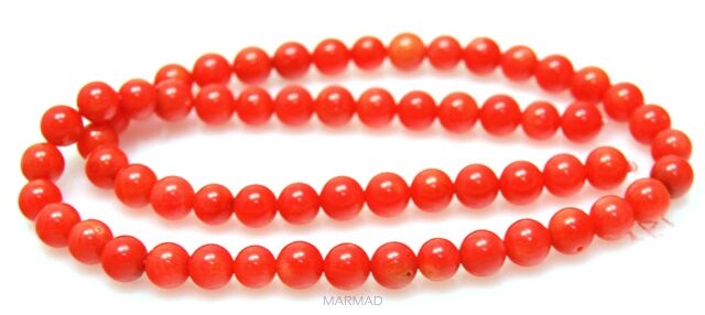 Koral pomarańczowy - kula 6mm