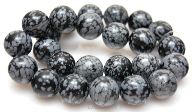 Obsydian śnieżny - kula 16mm