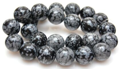 Obsydian śnieżny - kula 16mm- II gatunek