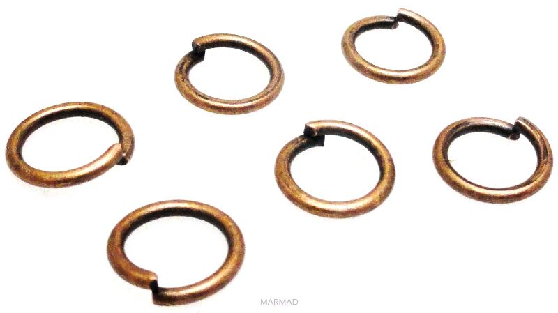 Kółeczka-ogniwka cięte 9mm - red copper