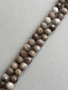 Krzemień pasiasty fasetowany - kula 6mm