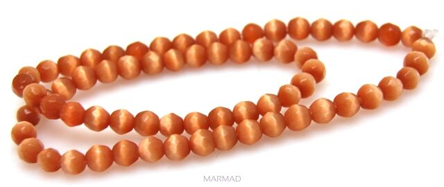 Uleksyt fasetowany - kula 6mm - miodowy