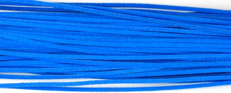 Rzemień skórzany kolor niebieski - grubość 1x3mm