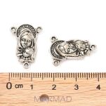 Zawieszka - medalik, łącznik dwustronny 22x15mm Dewocjonalia