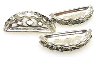 Wrzeciono z cyrkoniami crystal do linek jubilerskich - otwory na 3 linki