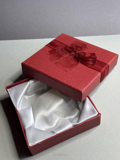 Opakowanie ozdobne na biżuterie- na bransoletkę- czerwone
