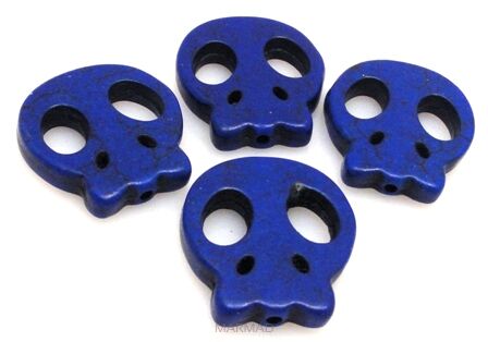 Howlit - czaszka 20x20mm - niebieski