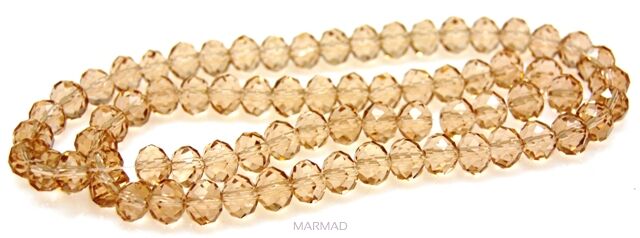 Kryształki fasetowane - oponka 7x5mm