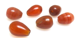 Agat karneol - kropla 13x10mm