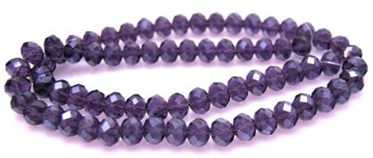 Kryształki fasetowane - oponka 10x7mm - ametyst