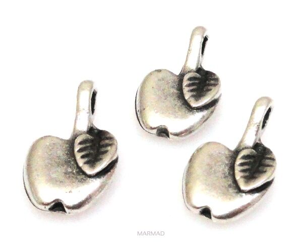 Zawieszka jabłko 20x11mm - srebrzona próba 999