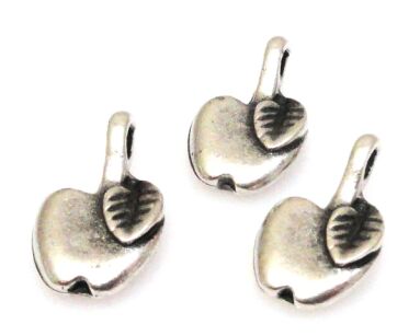 Zawieszka jabłko 20x11mm - srebrzona próba 999