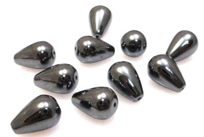 Hematyt - kropla 12x8mm