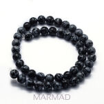 Obsydian śnieżny - kula 10mm